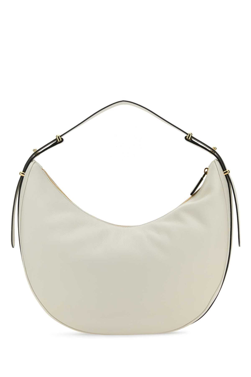 Prada Women White Leather Big Arquã¨ Handbag