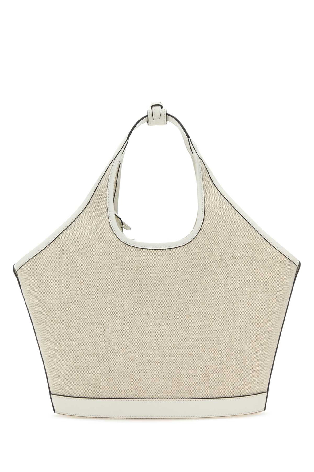 Prada Women Sand Canvas Handbag