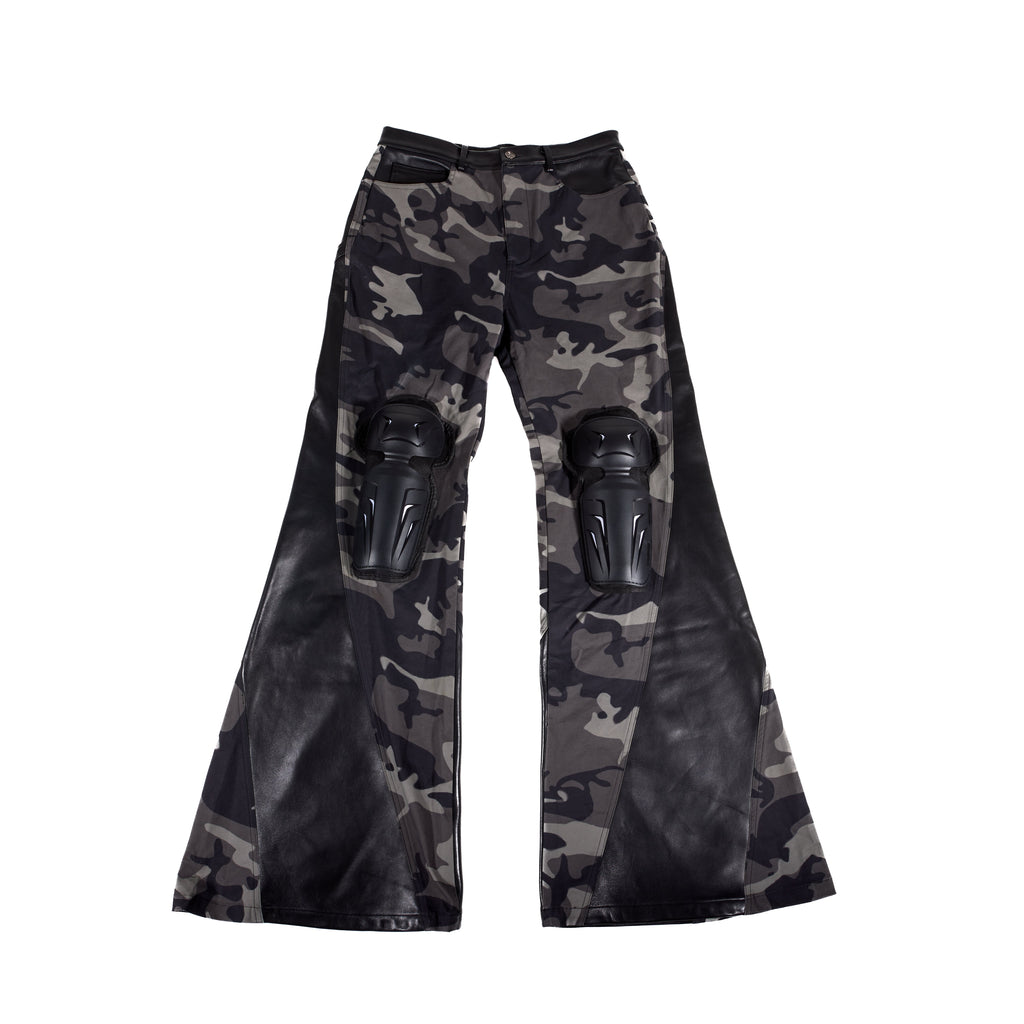 BL MUDCAMO FLARED LEATHER PANT