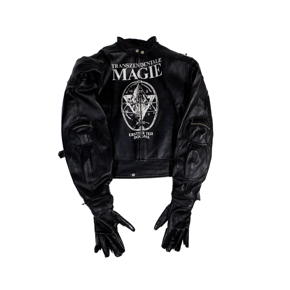 BL MAGIE LEATHER PADDED JACKET W/ SOFTENED DETACHABLE GLOVES
