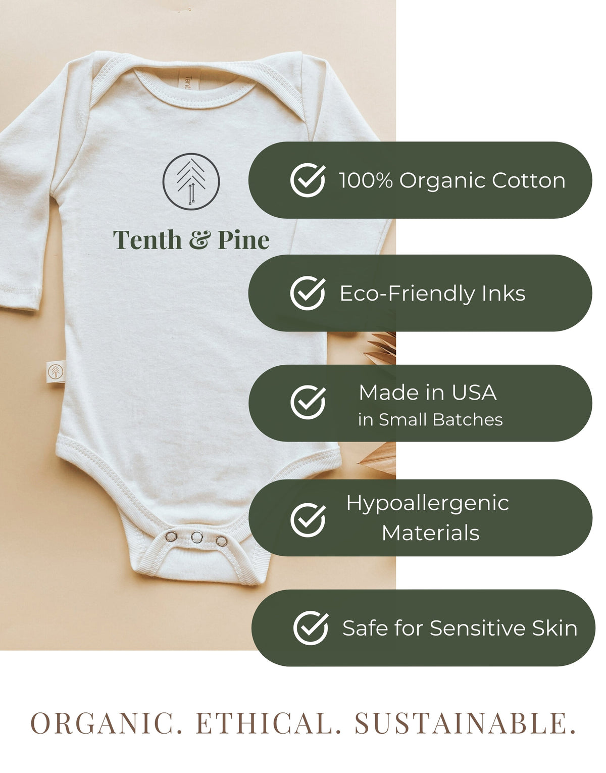 Little Pumpkin Stack Organic Baby Bodysuit