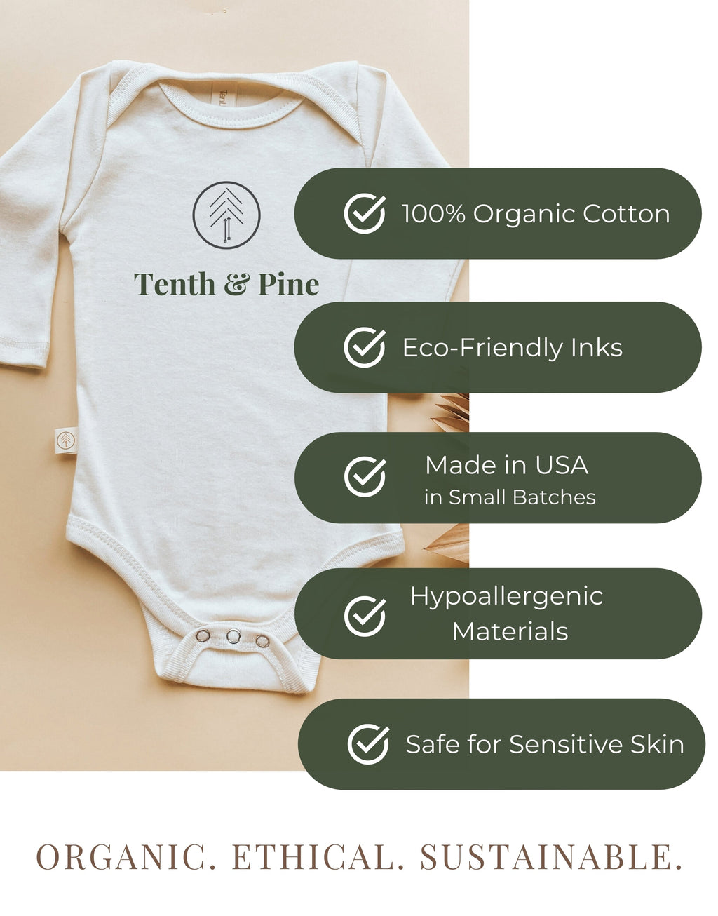 Little Elf Organic Bodysuit Long Sleeve