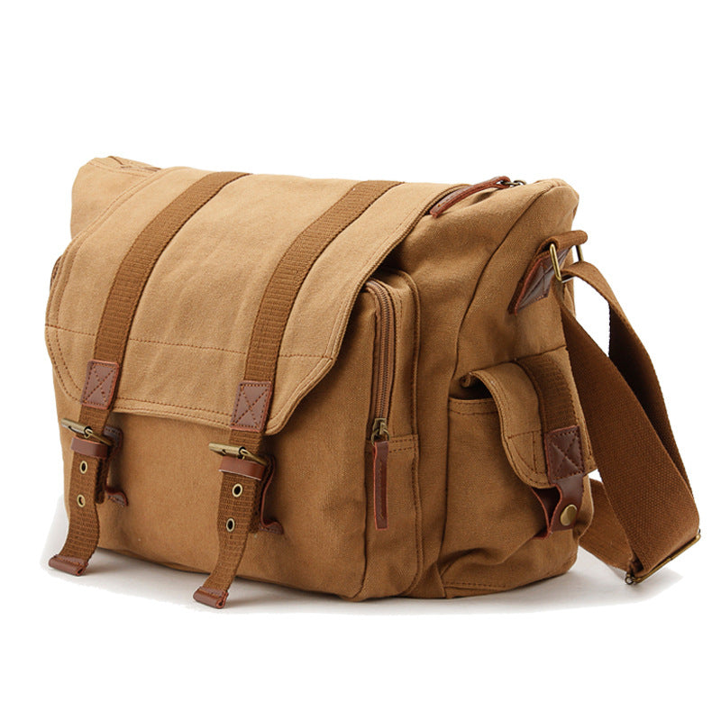 Retro DSLR Camera Bag Canvas Camera Messenger Bag Shoulder Bag QSM1234