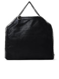 Stella Mccartney Black Polyester Falabella 3 Chain Handbag Women