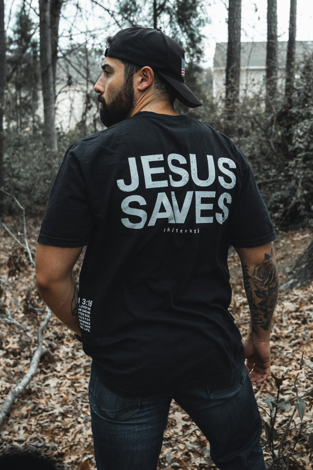 Jesus Saves Premium Tee - Black