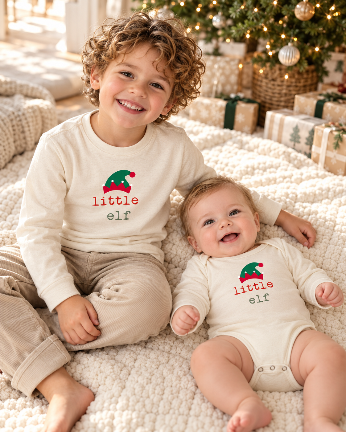 Little Elf Kids T-Shirt Long Sleeve