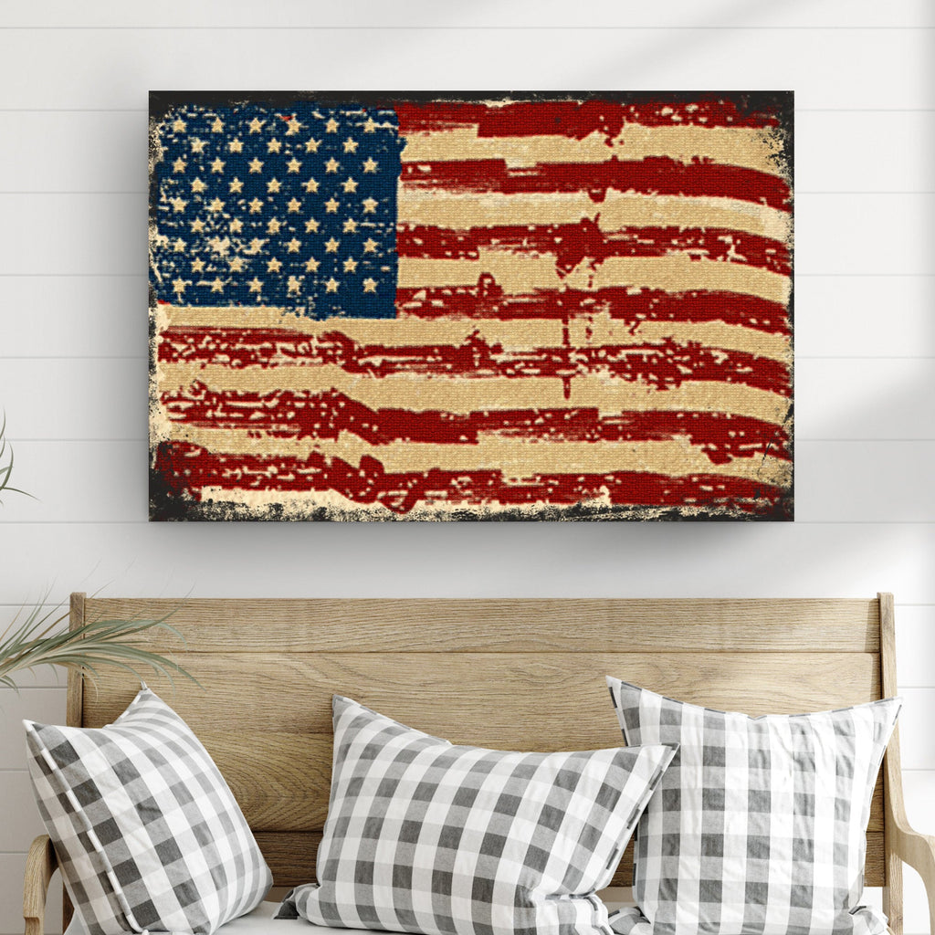 American Flag Canvas Wall Art