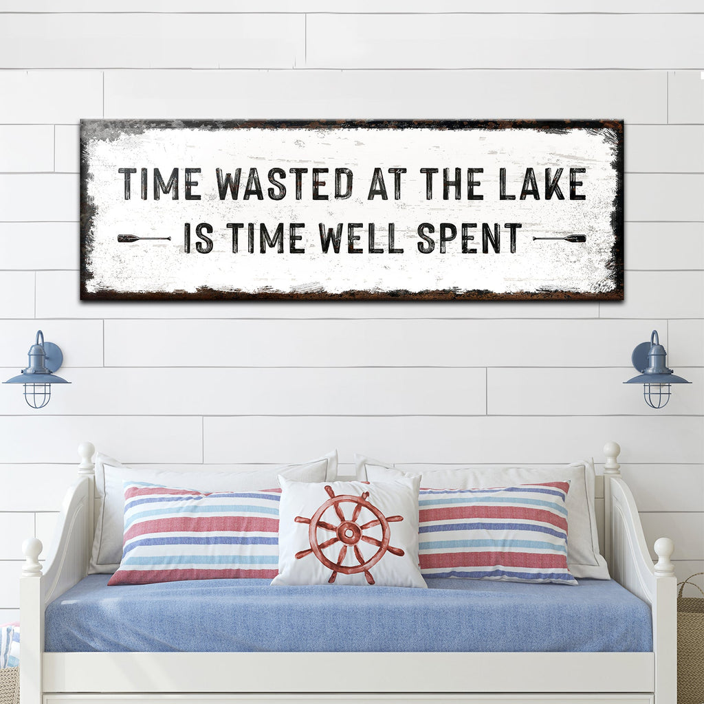 Time At The Lake Sign