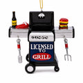Licensed To Grill BBQ Grill Resin Christmas Ornament