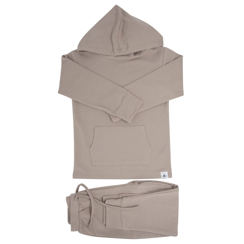 Hooded Jogger Set Just Taupe