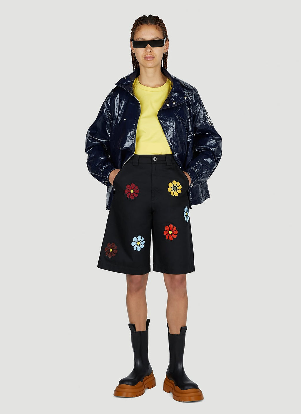 1 Moncler Jw Anderson Women Floral Bermuda Shorts