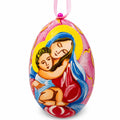 Mary and Jesus Wooden Christmas Ornament 3 Inches